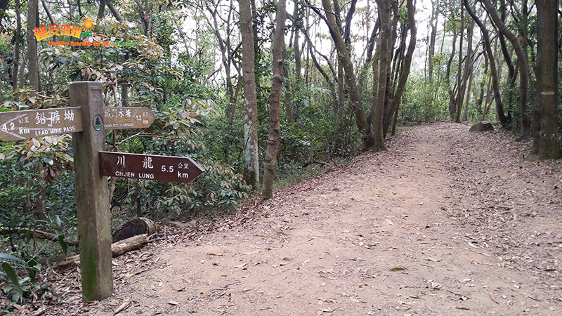 往城門水塘指示牌