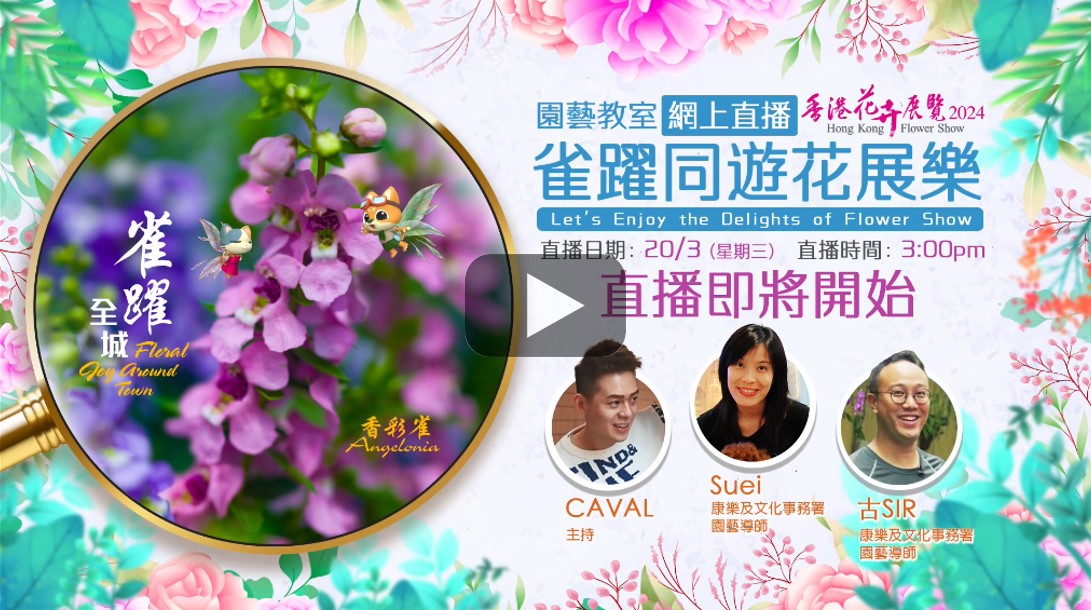 Let's Enjoy the Delights of Flower Show - Horticulture Classroom (Live Streaming)