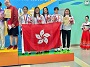 校園組:馬紫玲、梁潁溱、馮雪瑩、李芯瑤奪得女子4x100米自由泳接力銅牌