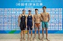 校園組: 賴敬和、蕭濤、馬紫玲及李芯瑤奪得男 女子 4x100 米自由泳接力銅牌