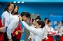 校園組: 馬紫玲、梁潁溱、馮雪瑩及李芯瑤奪得 女子4x100 自由泳接力賽銅牌